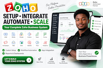 setup, customize, integrate, and automate your zoho one and zoho CRM ecosystem