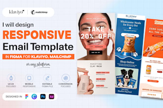 design responsive figma emails for klaviyo and mailchimp