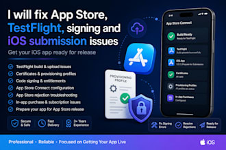 fix app store testflight signing and ios submission issues