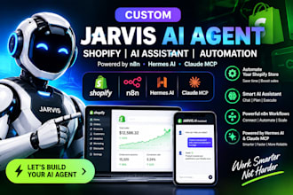 develop jarvis ai agent, jarvis ai assistant shopify claude code n8n automation