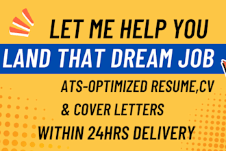 write resume, CV, cover letter, linkedin that gets you hired