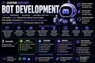 create a custom discord bot tailored to your needs