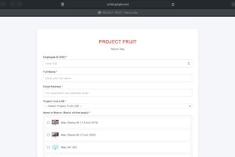 create a custom system using google apps script