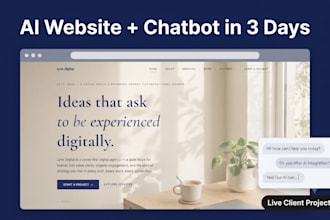 build your ai powered website with a custom chatbot
