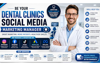 be your dental clinics, healthcare dental medical social media marketing manager