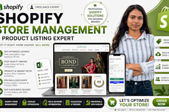 manage shopify product listings and ecommerce product catalog