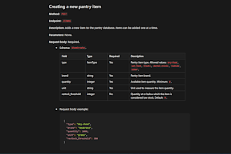 create API documentation for you