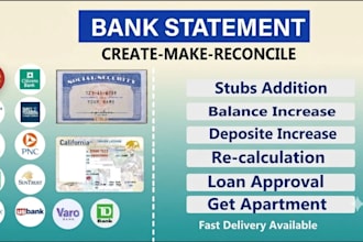 made bank statement made bank statement as you need