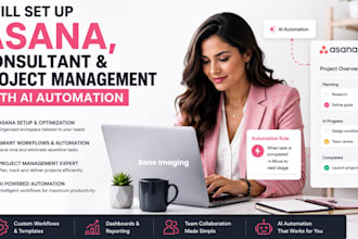 set up asana, consultant and set up asana project management  with ai automation