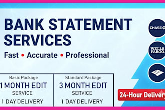 made bank statement PDF to editable format