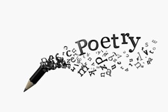 write poetry, lyrics, short stories, world building, or I will edit your work