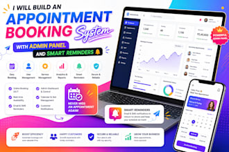 build appointment booking system with admin panel and smart reminders