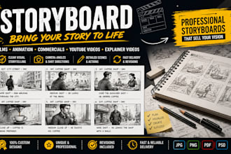 create storyboard for your film, animation, music video or commercial