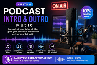 create custom podcast intro and outro music
