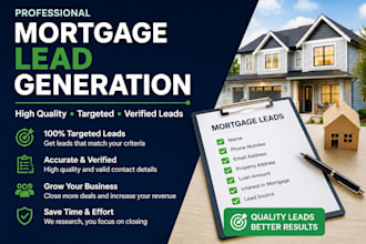 generate qualified mortgage leads for your mortgage business
