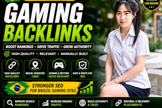build brazil gaming backlinks for your website SEO