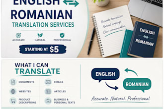 translate english to romanian or romanian to english naturally
