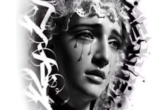 create a realistic style tattoo design