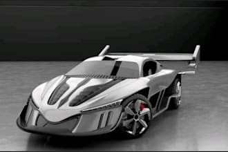do 3d car modeling, car rendering, 3d vehicle design blender car for 3d printing