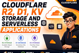 build cloudflare r2, d1, kv and serverless applications