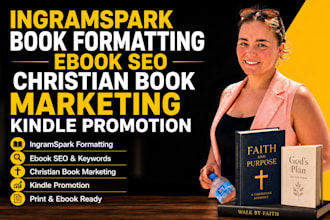 ingramspark book formatting ebook SEO christian book marketing kindle promotion