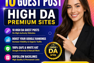 publish guest post backlinks on high da websites