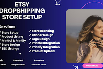 set up your etsy dropshipping store professionally