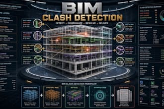 develop revit clash detection, bim coordination model checking automation
