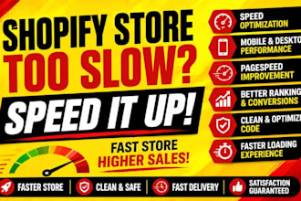 speed up your shopify store and fix pagespeed performance issues