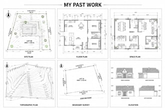 draft a site or space plan in autocad from your sketch or survey data