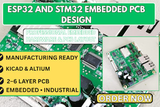 esp32 and stm32 embedded pcb design