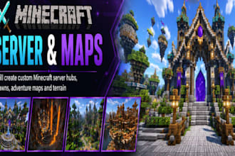 create custom minecraft server hubs, spawns, adventure maps and terrain