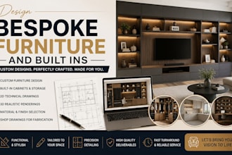design bespoke furniture and built ins