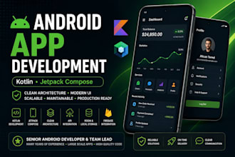 develop a professional android app with kotlin and jetpack compose