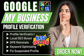 do google business profile verification fix and reinstate gmb setup gmb