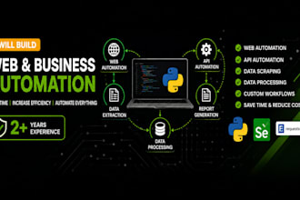build web automation and custom automation solutions