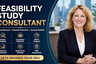 create a feasibility study, market research and financial projections
