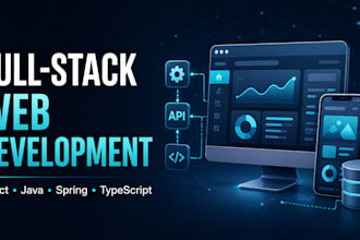 develop responsive custom full stack web application