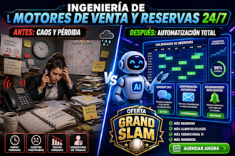 crearé tu sitio web dinámico con agente de ia y sistema de reservas