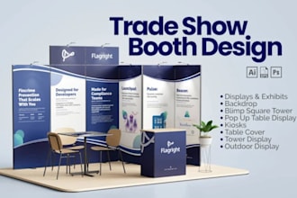 design trade show booth, exhibition booth stand, backdrops, kiosk