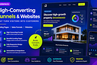 build german systeme io landing page, sales funnel systeme io website expert