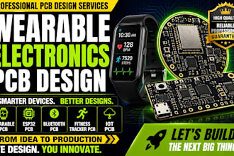 do wearable electronics pcb, esp32, bluetooth pcb,  fitness tracker pcb, iot pcb