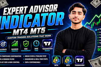 develop your mt4 mt5 bot expert advisor eas indicator