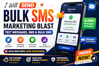 send bulk SMS marketingk SMS marketing, SMS blast and text message campaigns