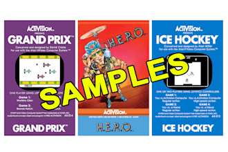 create reproduction labels for any video game cartridges, dvd or blu ray cases