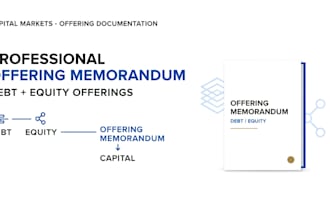 draft a professional offering memorandum for debt or equity offerings
