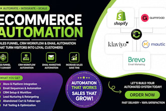 gumroad shopify klaviyo mautic brevo email sales funnel automation integrations