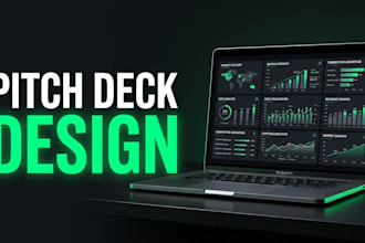 design a premium b2b investor pitch deck