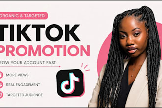 manage tiktok promotion and marketing for organic follower growth