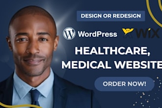 design a professional wordpress medical, healthcare, clinic home care website